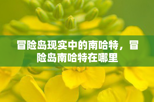 冒险岛现实中的南哈特,冒险岛南哈特在哪里 冒险岛现实中的南哈特,冒险岛南哈特在哪里