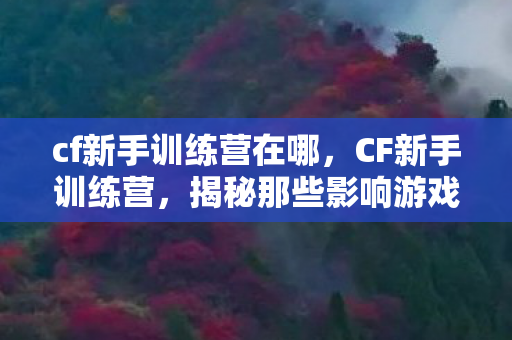 cf新手训练营在哪,CF新手训练营,揭秘那些影响游戏体验的BUG cf新手训练营在哪,CF新手训练营,揭秘那些影响游戏体验的BUG