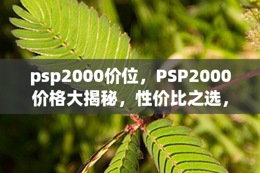 psp2000价位,PSP2000价格大揭秘,性价比之选,还是市场泡沫? psp2000价位,PSP2000价格大揭秘,性价比之选,还是市场泡沫?