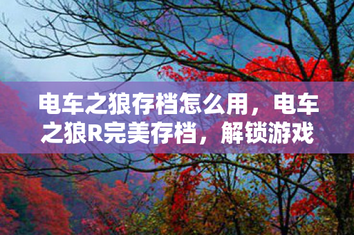 电车之狼存档怎么用,电车之狼R完美存档,解锁游戏新境界的秘籍 电车之狼存档怎么用,电车之狼R完美存档,解锁游戏新境界的秘籍
