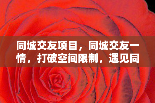 同城交友项目,同城交友一情,打破空间限制,遇见同城缘分 同城交友项目,同城交友一情,打破空间限制,遇见同城缘分