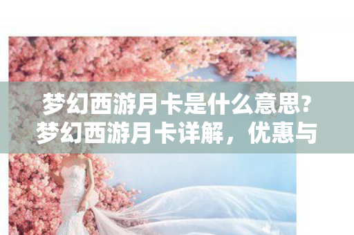梦幻西游月卡是什么意思?梦幻西游月卡详解,优惠与福利的完美结合 梦幻西游月卡是什么意思?梦幻西游月卡详解,优惠与福利的完美结合