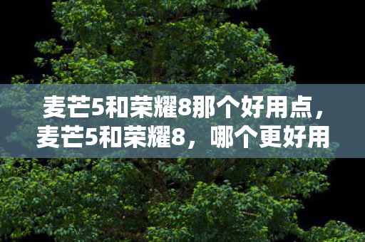 麦芒5和荣耀8那个好用点,麦芒5和荣耀8,哪个更好用? 麦芒5和荣耀8那个好用点,麦芒5和荣耀8,哪个更好用?