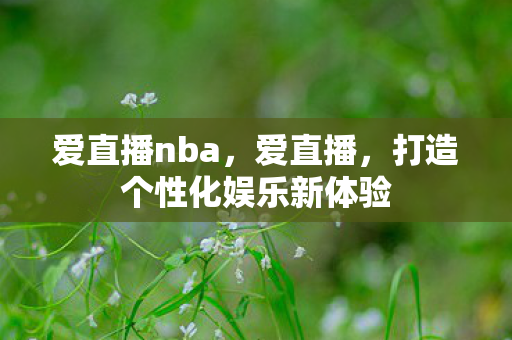 爱直播nba，爱直播，打造个性化娱乐新体验