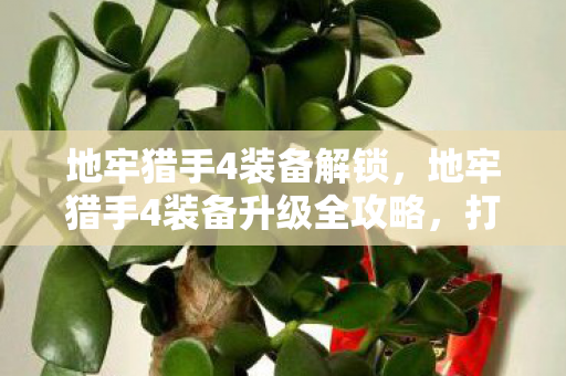 地牢猎手4装备解锁，地牢猎手4装备升级全攻略，打造顶级装备，提升战斗实力