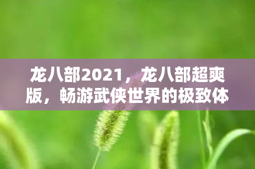 龙八部2021,龙八部超爽版,畅游武侠世界的极致体验 龙八部2021,龙八部超爽版,畅游武侠世界的极致体验