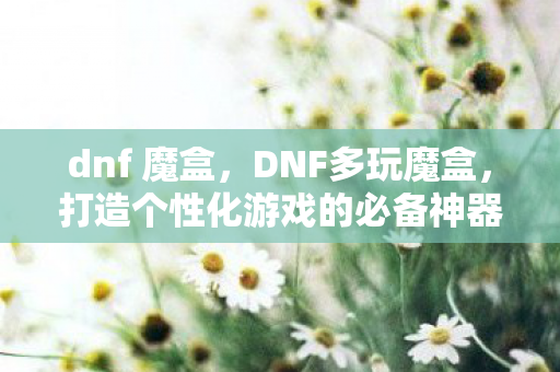 dnf 魔盒,DNF多玩魔盒,打造个性化游戏的必备神器 dnf 魔盒,DNF多玩魔盒,打造个性化游戏的必备神器