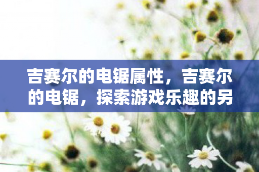 吉赛尔的电锯属性,吉赛尔的电锯,探索游戏乐趣的另类途径 吉赛尔的电锯属性,吉赛尔的电锯,探索游戏乐趣的另类途径