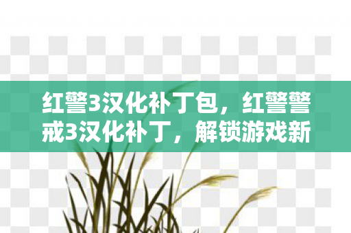 红警3汉化补丁包,红警警戒3汉化补丁,解锁游戏新世界的钥匙 红警3汉化补丁包,红警警戒3汉化补丁,解锁游戏新世界的钥匙