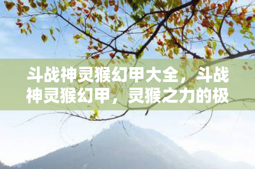斗战神灵猴幻甲大全，斗战神灵猴幻甲，灵猴之力的极致展现