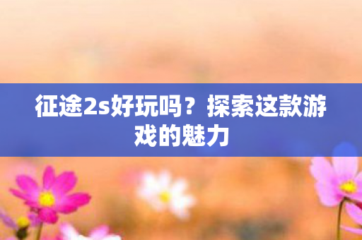 征途2s好玩吗?探索这款游戏的魅力 征途2s好玩吗?探索这款游戏的魅力