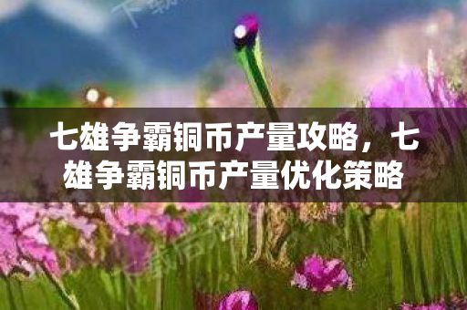七雄争霸铜币产量攻略，七雄争霸铜币产量优化策略