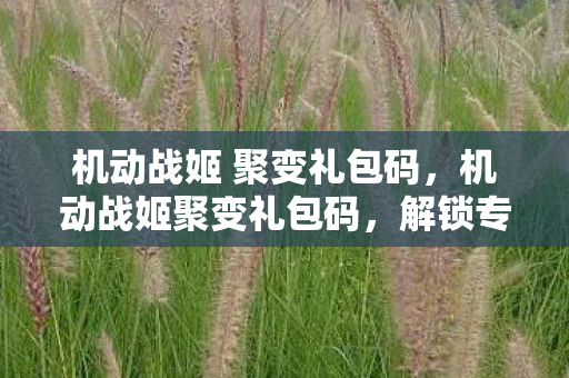 机动战姬 聚变礼包码,机动战姬聚变礼包码,解锁专属福利,畅享游戏盛宴 机动战姬 聚变礼包码,机动战姬聚变礼包码,解锁专属福利,畅享游戏盛宴