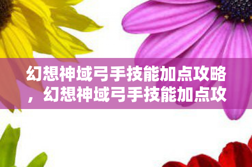 幻想神域弓手技能加点攻略,幻想神域弓手技能加点攻略 幻想神域弓手技能加点攻略,幻想神域弓手技能加点攻略