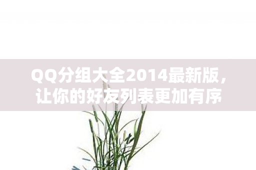 QQ分组大全2014最新版,让你的好友列表更加有序 QQ分组大全2014最新版,让你的好友列表更加有序