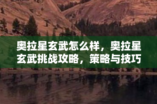 奥拉星玄武怎么样,奥拉星玄武挑战攻略,策略与技巧详解 奥拉星玄武怎么样,奥拉星玄武挑战攻略,策略与技巧详解