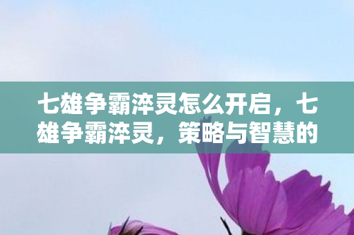 七雄争霸淬灵怎么开启,七雄争霸淬灵,策略与智慧的碰撞 七雄争霸淬灵怎么开启,七雄争霸淬灵,策略与智慧的碰撞