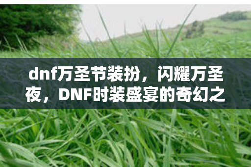 dnf万圣节装扮,闪耀万圣夜,DNF时装盛宴的奇幻之旅 dnf万圣节装扮,闪耀万圣夜,DNF时装盛宴的奇幻之旅