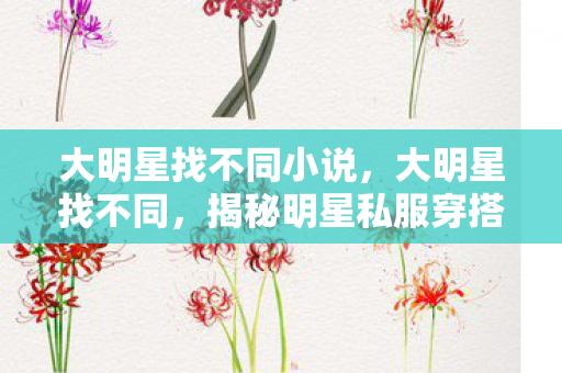 大明星找不同小说,大明星找不同,揭秘明星私服穿搭的独特魅力 大明星找不同小说,大明星找不同,揭秘明星私服穿搭的独特魅力