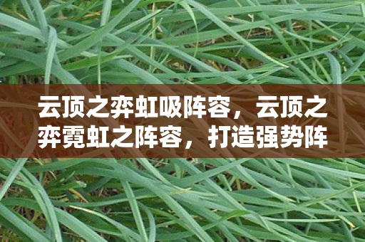 云顶之弈虹吸阵容,云顶之弈霓虹之阵容,打造强势阵容,挑战无限可能 云顶之弈虹吸阵容,云顶之弈霓虹之阵容,打造强势阵容,挑战无限可能