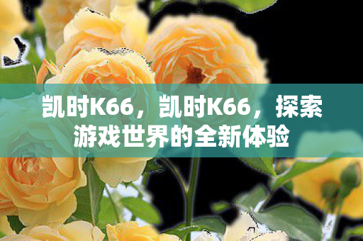 凯时K66，凯时K66，探索游戏世界的全新体验