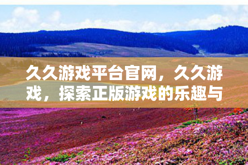 久久游戏平台官网,久久游戏,探索正版游戏的乐趣与未来 久久游戏平台官网,久久游戏,探索正版游戏的乐趣与未来