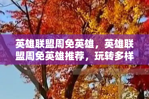 英雄联盟周免英雄，英雄联盟周免英雄推荐，玩转多样战术，畅享游戏乐趣