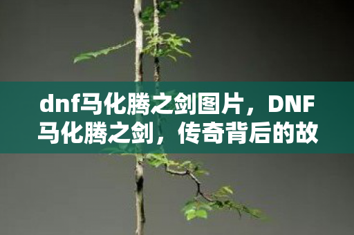 dnf马化腾之剑图片，DNF马化腾之剑，传奇背后的故事与影响