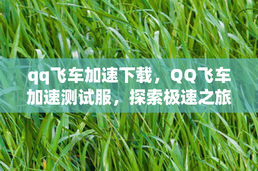 qq飞车加速下载，QQ飞车加速测试服，探索极速之旅的无限可能