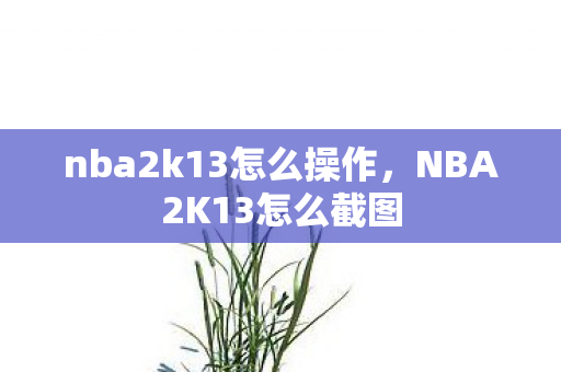 nba2k13怎么操作,NBA2K13怎么截图 nba2k13怎么操作,NBA2K13怎么截图