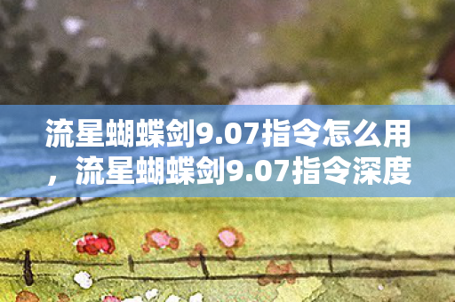 流星蝴蝶剑9.07指令怎么用,流星蝴蝶剑9.07指令深度解析,掌握核心,玩转江湖 流星蝴蝶剑9.07指令怎么用,流星蝴蝶剑9.07指令深度解析,掌握核心,玩转江湖