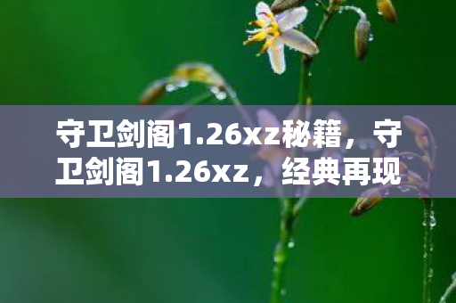 守卫剑阁1.26xz秘籍,守卫剑阁1.26xz,经典再现,策略与激情的碰撞 守卫剑阁1.26xz秘籍,守卫剑阁1.26xz,经典再现,策略与激情的碰撞