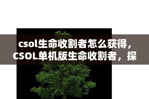 csol生命收割者怎么获得，CSOL单机版生命收割者，探索未知的游戏世界