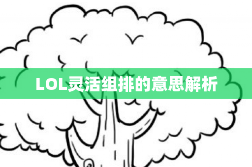 LOL灵活组排的意思解析 LOL灵活组排的意思解析