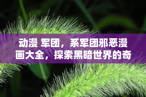 动漫 军团,系军团邪恶漫画大全,探索黑暗世界的奇幻之旅 动漫 军团,系军团邪恶漫画大全,探索黑暗世界的奇幻之旅