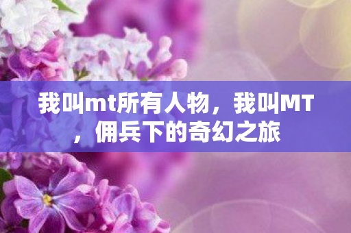 我叫mt所有人物，我叫MT，佣兵下的奇幻之旅