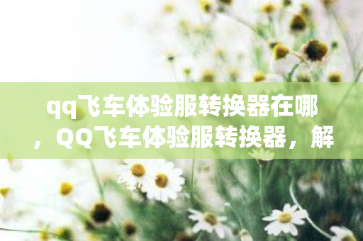 qq飞车体验服转换器在哪,QQ飞车体验服转换器,解锁全新游戏体验 qq飞车体验服转换器在哪,QQ飞车体验服转换器,解锁全新游戏体验