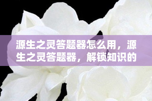源生之灵答题器怎么用,源生之灵答题器,解锁知识的新钥匙 源生之灵答题器怎么用,源生之灵答题器,解锁知识的新钥匙