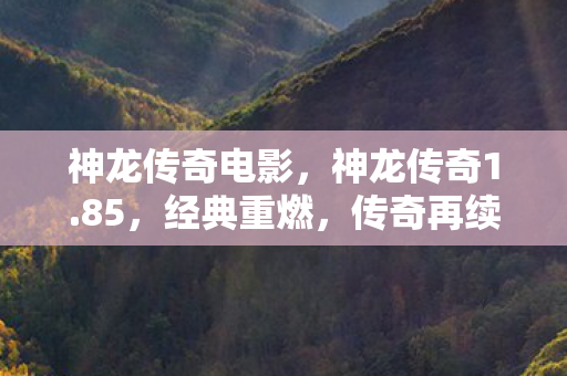 神龙传奇电影,神龙传奇1.85,经典重燃,传奇再续 神龙传奇电影,神龙传奇1.85,经典重燃,传奇再续