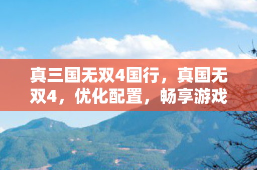 真三国无双4国行，真国无双4，优化配置，畅享游戏盛宴