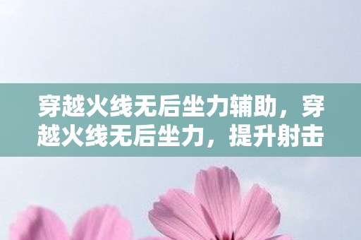 穿越火线无后坐力辅助,穿越火线无后坐力,提升射击精准度的秘密武器 穿越火线无后坐力辅助,穿越火线无后坐力,提升射击精准度的秘密武器