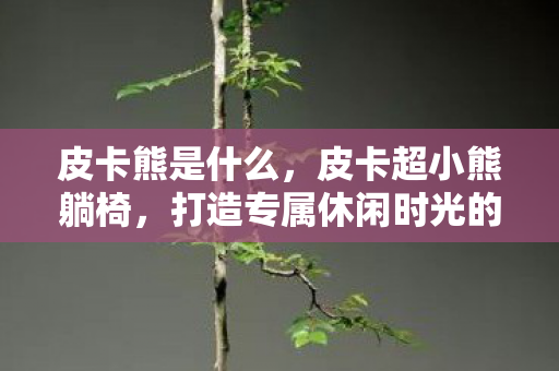 皮卡熊是什么，皮卡超小熊躺椅，打造专属休闲时光的舒适伴侣