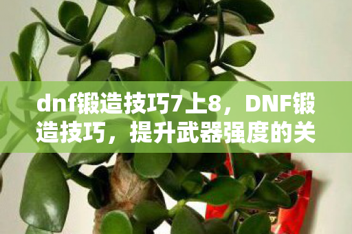 dnf锻造技巧7上8，DNF锻造技巧，提升武器强度的关键步骤