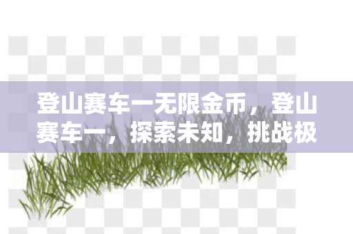 登山赛车一无限金币,登山赛车一,探索未知,挑战极限的赛车之旅 登山赛车一无限金币,登山赛车一,探索未知,挑战极限的赛车之旅