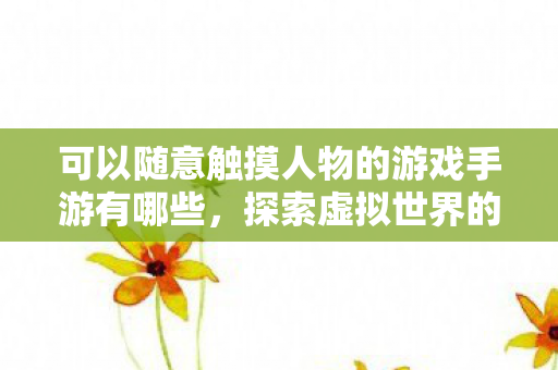 可以随意触摸人物的游戏手游有哪些,探索虚拟世界的奇妙之旅,触摸人物的游戏手游 可以随意触摸人物的游戏手游有哪些,探索虚拟世界的奇妙之旅,触摸人物的游戏手游