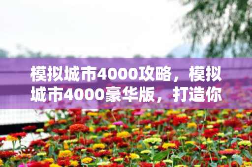 模拟城市4000攻略,模拟城市4000豪华版,打造你的梦想都市 模拟城市4000攻略,模拟城市4000豪华版,打造你的梦想都市