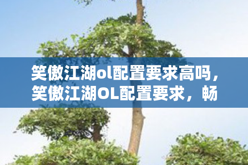 笑傲江湖ol配置要求高吗,笑傲江湖OL配置要求,畅游江湖的硬件门槛 笑傲江湖ol配置要求高吗,笑傲江湖OL配置要求,畅游江湖的硬件门槛