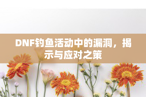 DNF钓鱼活动中的漏洞,揭示与应对之策 DNF钓鱼活动中的漏洞,揭示与应对之策
