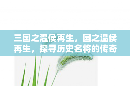 三国之温侯再生,国之温侯再生,探寻历史名将的传奇再生之路 三国之温侯再生,国之温侯再生,探寻历史名将的传奇再生之路