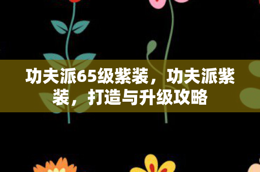功夫派65级紫装,功夫派紫装,打造与升级攻略 功夫派65级紫装,功夫派紫装,打造与升级攻略